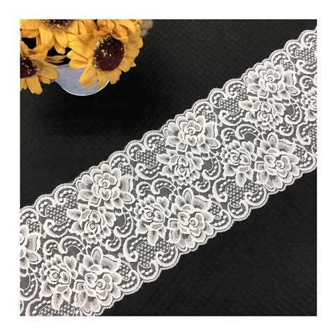 Meter Mm White Flower Lace Ribbon Border Edge Trim Fabric