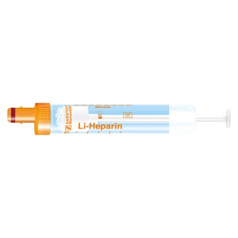 Sarstedt S Monovette Lithium Heparin Blutentnahme Sarstedt