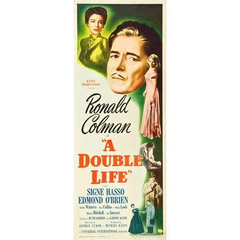 A Double Life - movie POSTER (Insert Style B) (14" x 36") (1947) - Walmart.com - Walmart.com