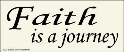 Faith is a Journey stencil