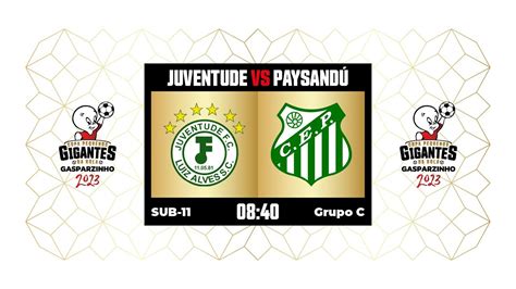 Juventude Fc X Paysand Sub Copa Gasparzinho Youtube