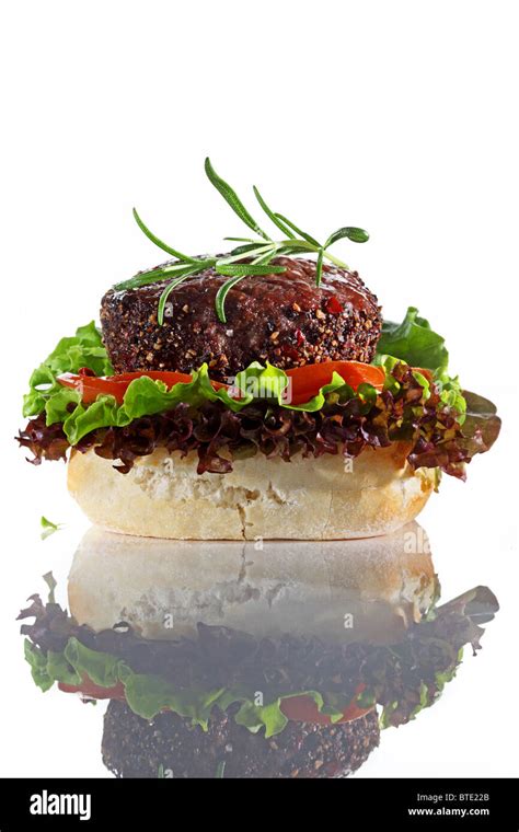 burger barbecued beef Stock Photo - Alamy