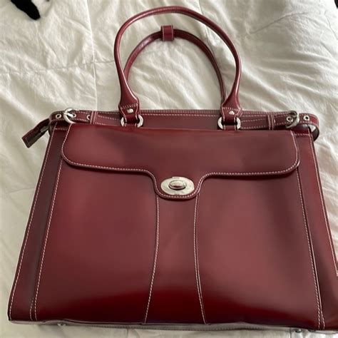 Mcklein Bags Mcklein Red Leather Laptop Bag Poshmark