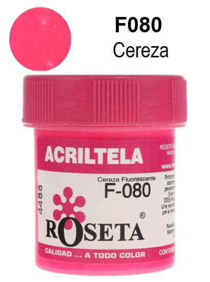 Acriltela Fluorescente Cereza F Cc Roseta