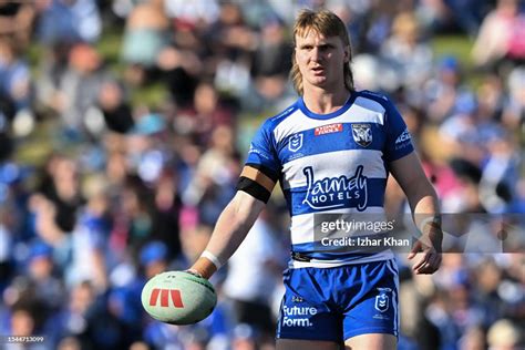 Jacob Preston Of The Bulldogs Warms Up Prior To The Round 20 Nrl