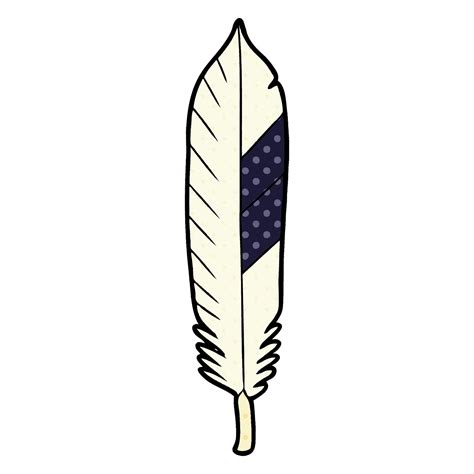 vector cartoon feather 12536032 Vector Art at Vecteezy