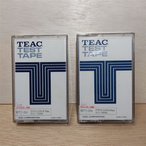 Yahooオークション Teac テストテープ 2本セット カセットテープ Te