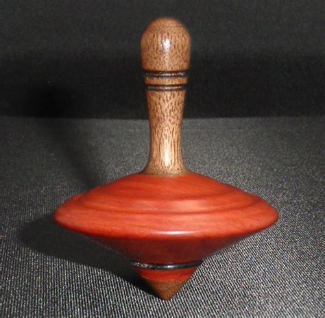 Wooden Spinning Top Hand Made One Of A Kind By Americancarver Spinning Top Wood Turning