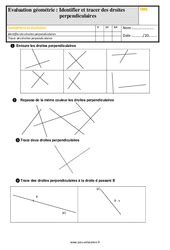 Droites Perpendiculaires Cm Exercice Valuation R Vision Le On