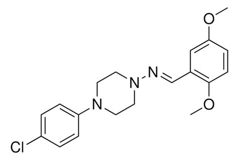 4 4 CHLORO PHENYL PIPERAZIN 1 YL 2 5 DIMETHOXY BENZYLIDENE AMINE