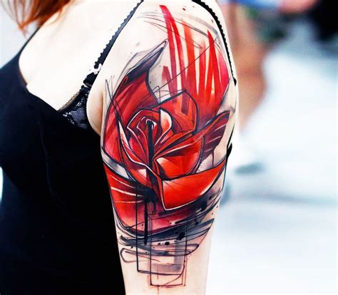 Red Rose Tattoo By Uncl Paul Knows Photo 19302