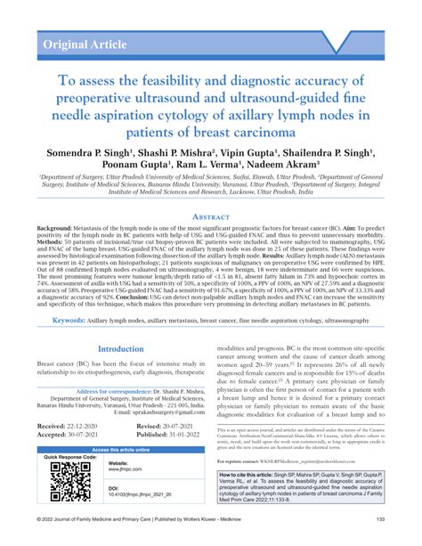 Pdf To Assess The Feasibility And Diagnostic Accuracy Of Preoperative Ultrasound And