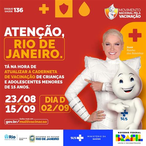 Card Lançamento Campanha de Multivacinação no Rio de Janeiro