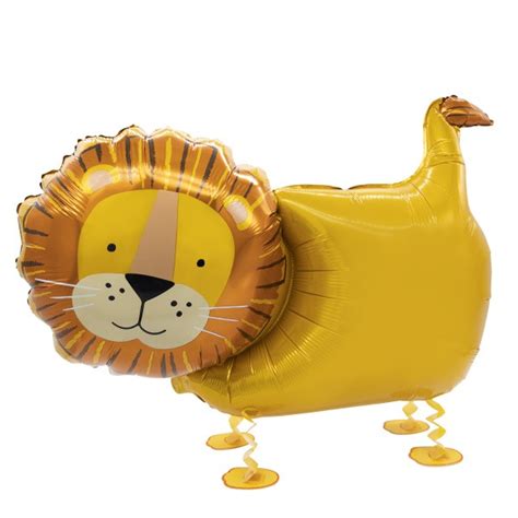 Ballon Alu Qui Marche Anniversaire Lion D Coration De F Te