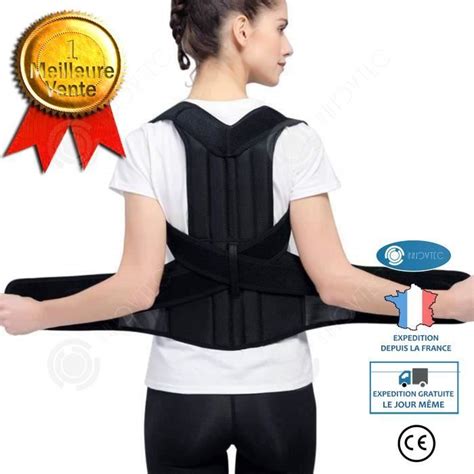 INN Redresse Dos Maintien Dos Homme Femme Correcteur Posture Fort