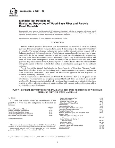 NORMA INTERNACIONAL ASTM D 1037 99 Designation D 1037 99