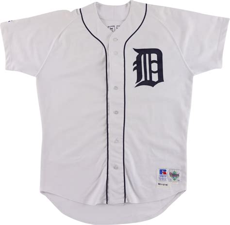 1992 Lou Whitaker Detroit Tigers Game Worn Jersey