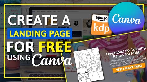 How To Create A Landing Page For Free Using Canva YouTube