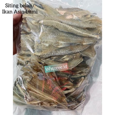 Jual Ikan Asin Lomek Belah Siting Belah Kg Shopee Indonesia