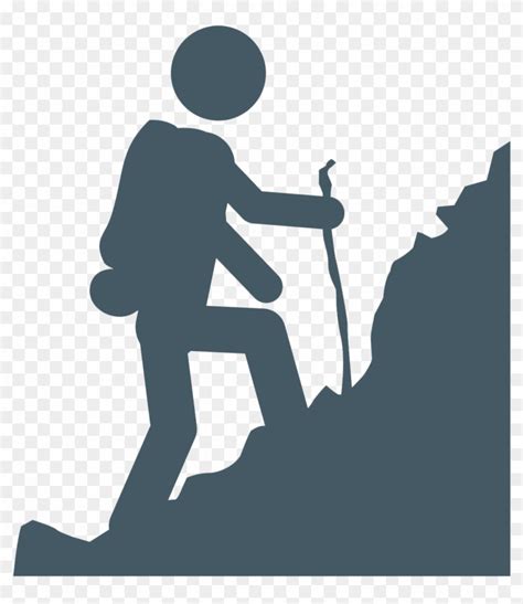 Saryangdo Ridge Hike Hiking Icon Transparent Background Full Size