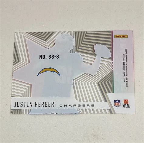 2021 Panini Illusions Justin Herbert Shining Stars Buy Nfl Cards