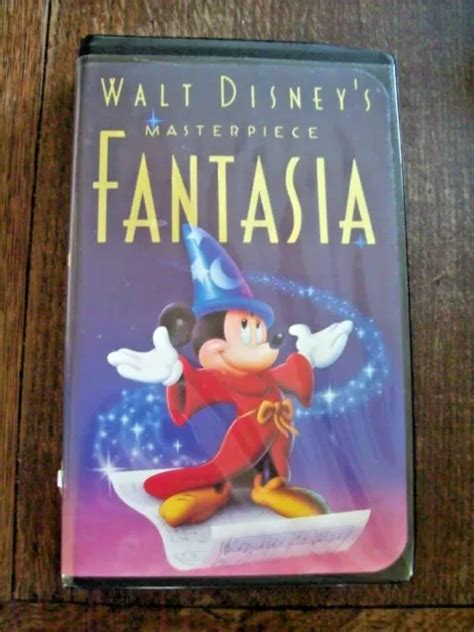 Fantasia Vhs Walt Disney Masterpiece Clamshell Mickey Mouse