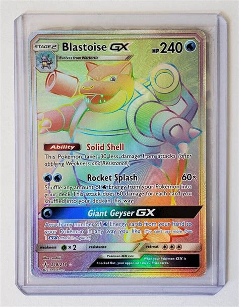 Mavin Pokemon S M Unbroken Bonds Blastoise Gx Secret Rare