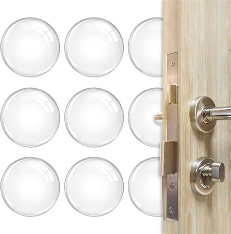 Amazon 8PCS Door Stopper Wall Protector White Door Knob Wall