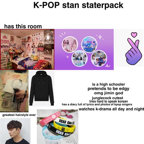 The Kpop Stan Starterpack Rstarterpacks Starter Packs Know Your