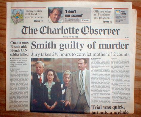 1995 newspaper SUSAN SMITH MURDER TRIAL in South Carolina FOUND GUILTY ...