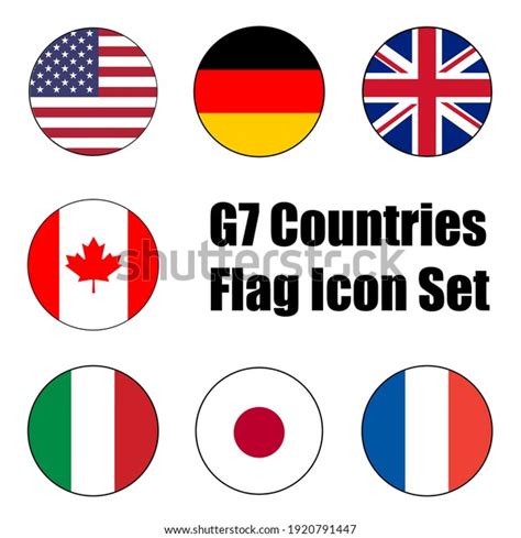 Group Seven G7 Country Flag Vector Stock Vector (Royalty Free ...