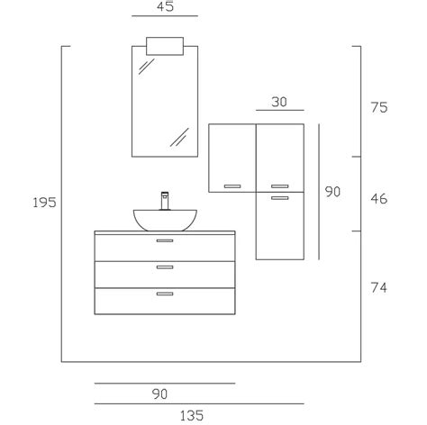 Counter top wash basin with wall mounted cabinet drawing – Artofit