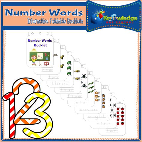 Number Words Interactive Foldable Booklet By Teach Simple