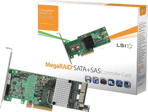 MegaRAID LSI SAS 9271-4i KIT 4-Port 6Gbps SAS+SATA 1GB DDR3 PCI-E 3.0 ...