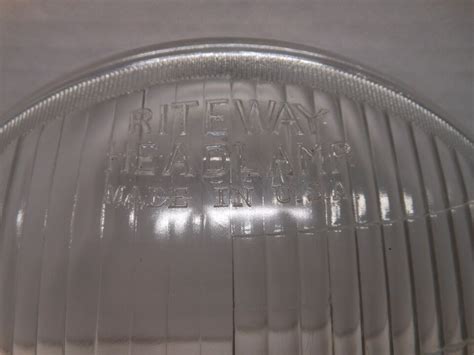 Vintage Original 1937 Dodge Desoto Riteway Headlight Lenses Chrysler 38