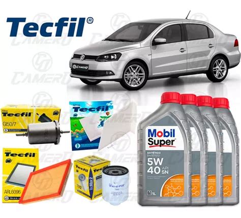 Kit Troca De Óleo 5w40 E Filtros Vw Voyage 1 0 2015 2016 Frete grátis