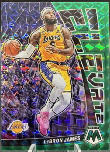 Lebron James Green Prices Panini Mosaic Elevate