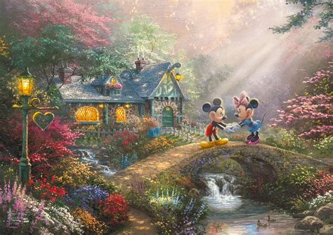 Pq Puzzle El Thomas Kinkade Miki I Minnie Puszka Dystrybucja