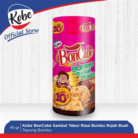 Jual Kobe Bon Cabe Sambal Tabur Bumbu Rujak Buah Level 10 Botol 45 Gram