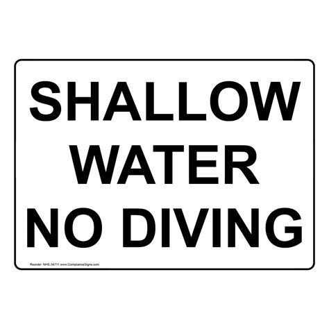 Enter Pond Area At Your Own Risk No Swimming Sign Nhe 34594