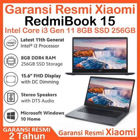 Jual Xiaomi Redmibook I Gen Gb Ssd Gb Garansi Resmi Laptop