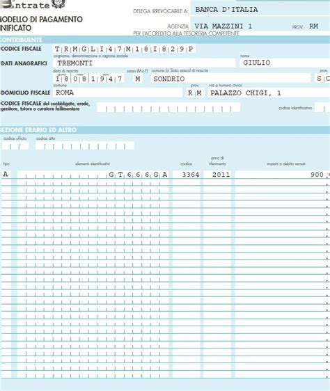 Codice Tributo Come Effettuare Il Versamento