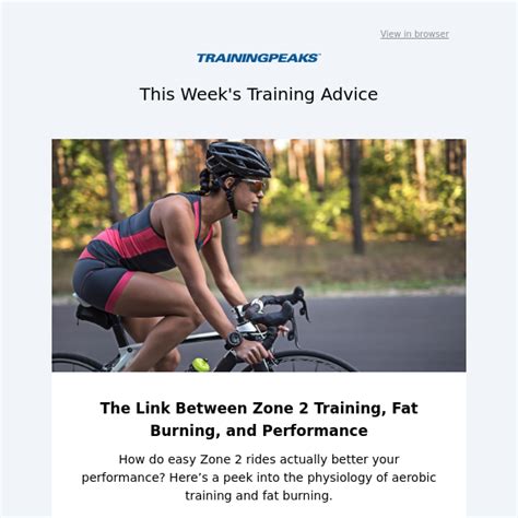 How To Utilize Fat More Efficiently In Zone 2 Trainingpeaks