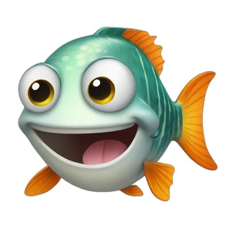 Happy Red Yellow Fish Beautiful 3d Realistic Ai Emoji Generator