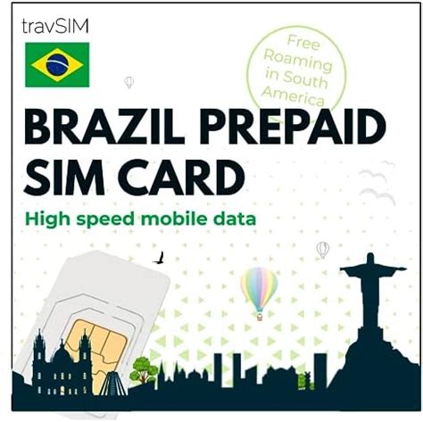 Travsim Brazil Sim Card Gb Di Dati Mobili A Velocit G G