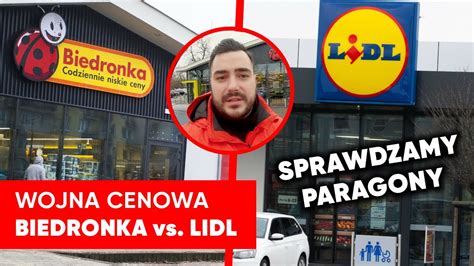 WOJNA LIDL vs BIEDRONKA Kto jest w końcu najtańszy SPRAWDZAMY