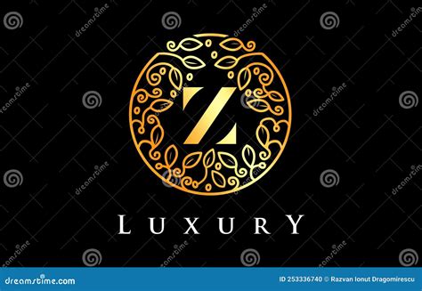 Logotipo De La Letra Dorada Z Logotipo De Luxurybeaumetics Logotipo