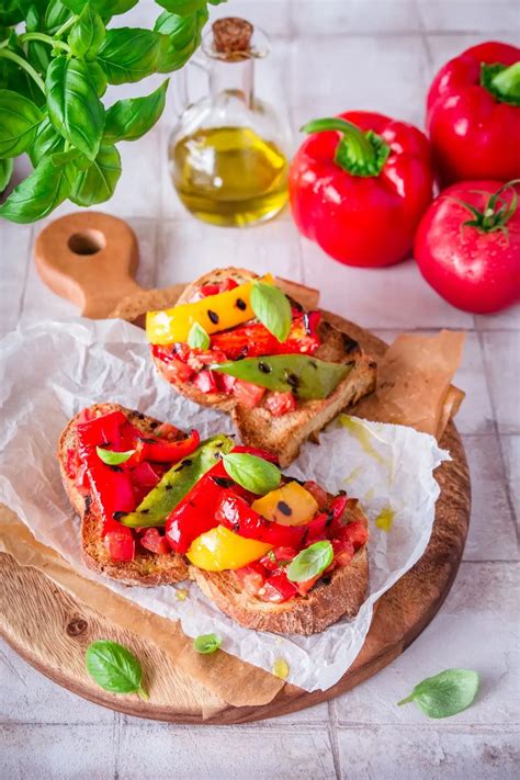 Bruschetta z grillowaną papryką Moc polskich warzyw