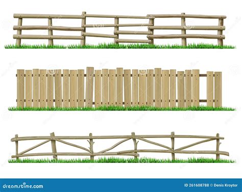 Wooden Fences Farm Hedges Slats And Grilles Garden Palisade