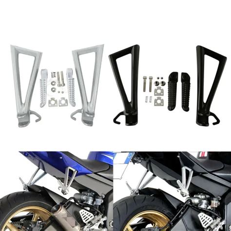 Motorcycle Rear Footrest Foot Pegs Bracket Kits For YAMAHA YZF R6 2006